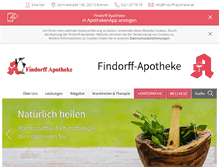 Tablet Screenshot of findorff-apotheke.de